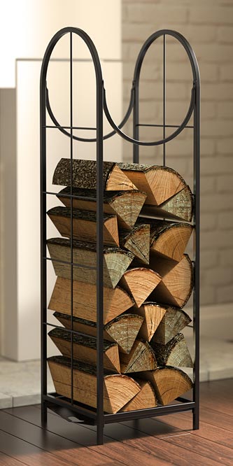 Panacea Vertical Log Bin Black Birdyard Direct 8380