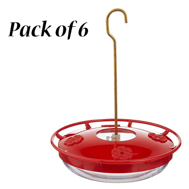 Aspects High View HummZinger Hummingbird Feeders, Pack of 6