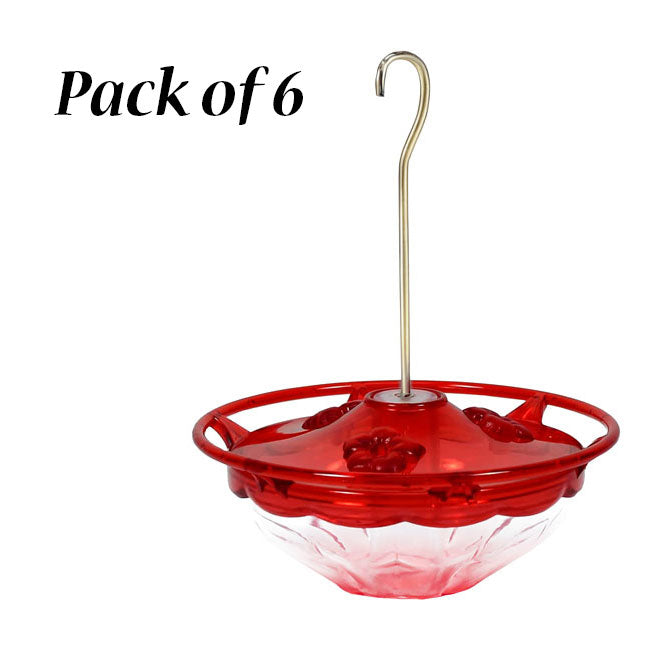 Aspects HummBlossom Hummingbird Feeders, Rose, Pack of 6