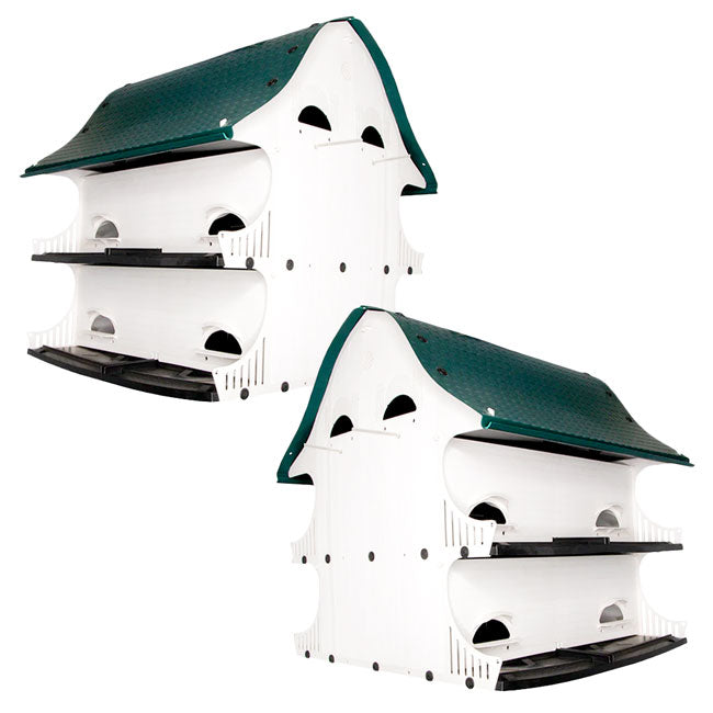 S&K American Barn Purple Martin Houses, 12 Room, Pack of 2