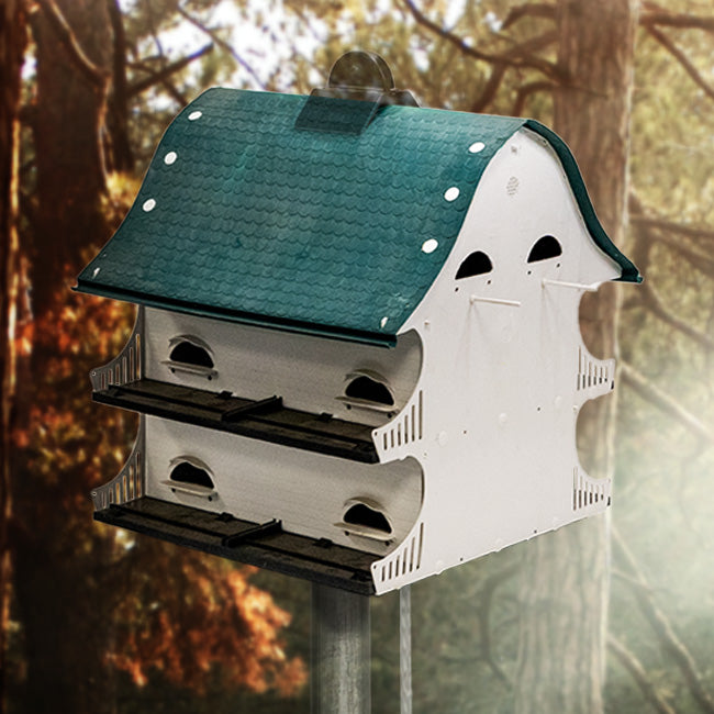 S&K American Barn Purple Martin Houses, 12 Room, Pack of 2