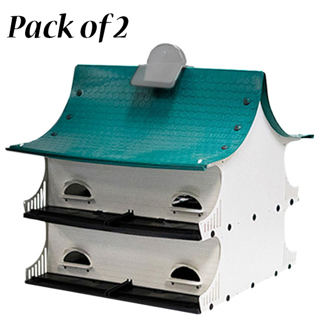 S&K Great Eight Purple Martin Houses, 8 Room, Pack of 2