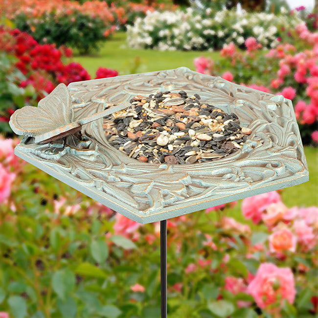 Whitehall Butterfly Garden Bird Feeders, Copper Verdi, 6 Pk