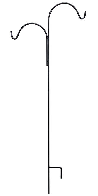 American GardenWorks Offset Double Shepherd Hook, 5' 6"H