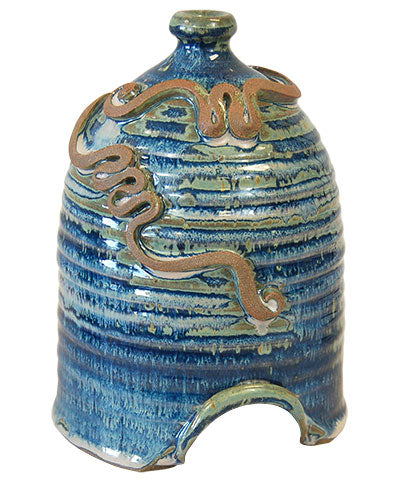 Anthony Stoneware Toad House, French Blue