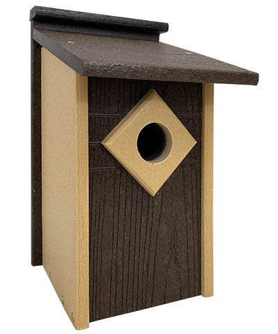 Audubon Contemporary Recycled Plastic Bluebird House, Brown