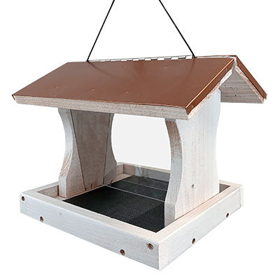 Audubon Nantucket White Coppertop Ranch Bird Feeder