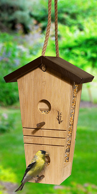 Audubon Ultimate Renewable Bamboo Tall Bird Feeder