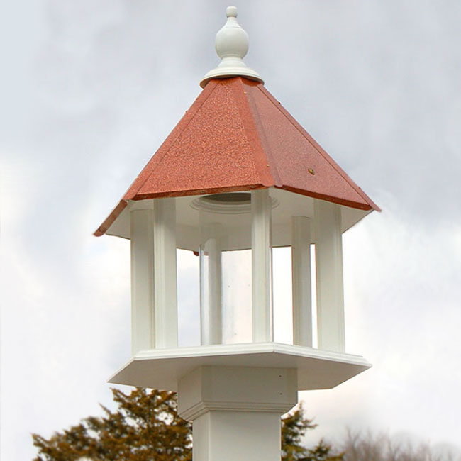 Wing & A Prayer Azalea Bird Feeder, Hammered Copper Roof