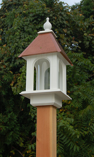 Wing & A Prayer Camellia Bird Feeder, Hammered Copper Roof