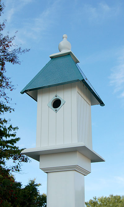 Wing & A Prayer Cathedral Bird House, Verdigris Roof