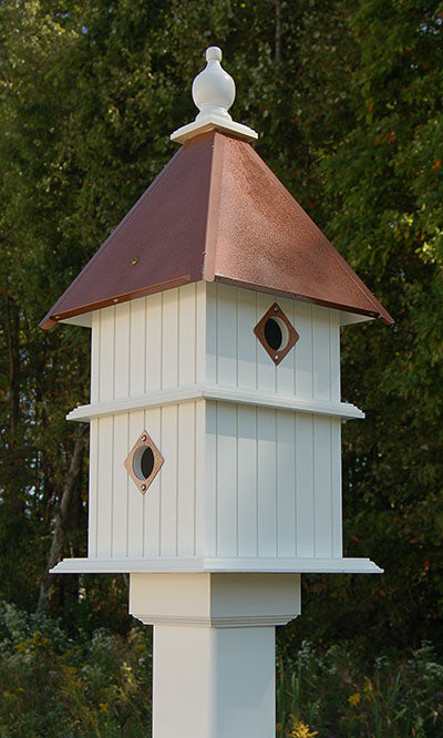 Wing & A Prayer Holly Bird House, Hammered Copper Roof