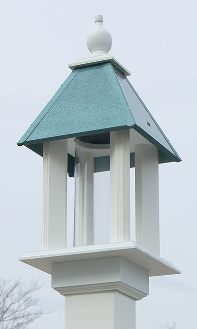 Wing & A Prayer Pavilion Bird Feeder, Verdigris Roof