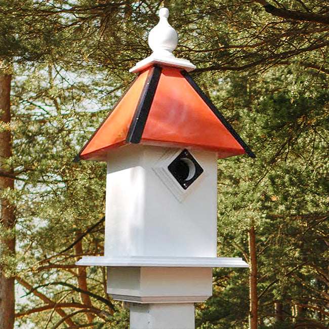 Wing & A Prayer Team Colors Bird House, Orange and Black