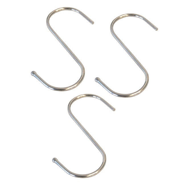 BestNest "S" Hooks, Stainless Steel, 3.5", Pack of 3