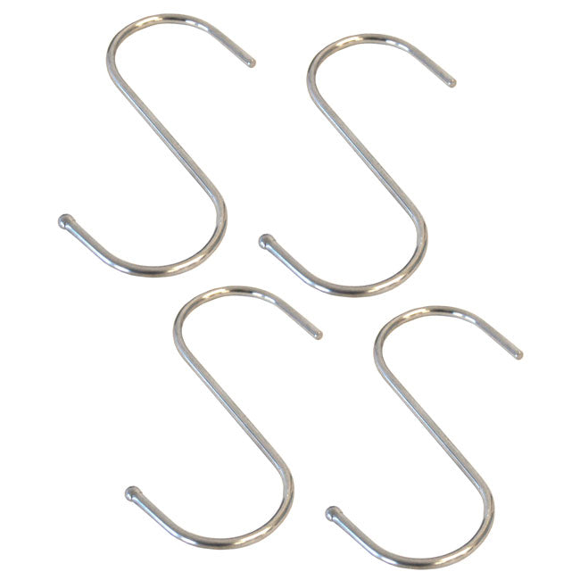 BestNest "S" Hooks, Stainless Steel, 3.5", Pack of 4