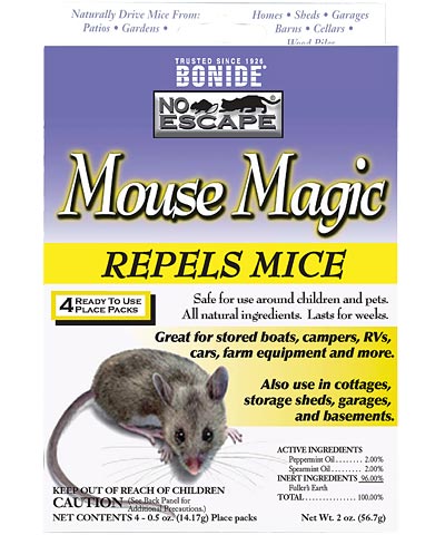 Bonide No Escape Mouse Magic Repellent, Pack of 4