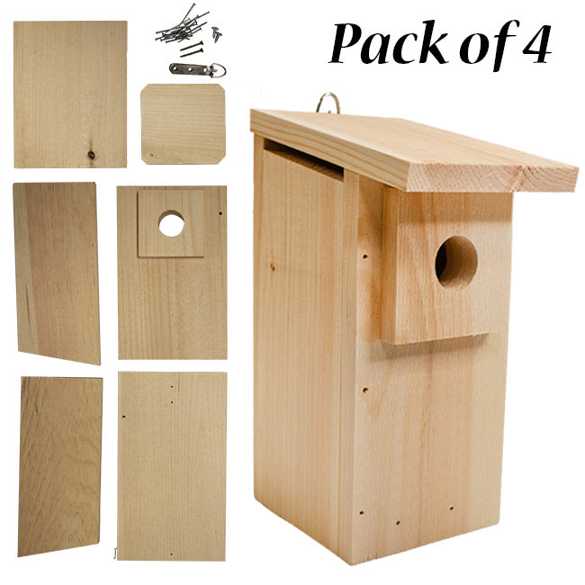 Coveside Western Bluebird House DIY Kits, Club Pack of 4