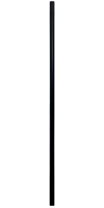 Erva Tubular Steel Pole Section, Black, 60"