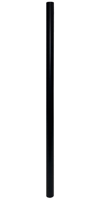 Erva Tubular Steel Pole Section, Black, 28"