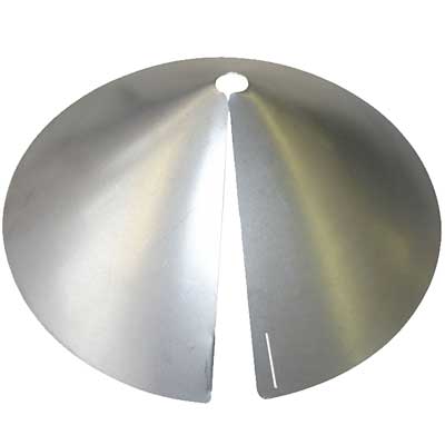 Erva Wrap-Around Squirrel Baffle, Galvanized, 17" dia.