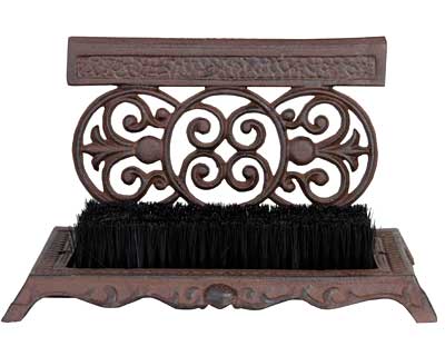 Esschert Design Cast Iron Boot Scraper with Brush