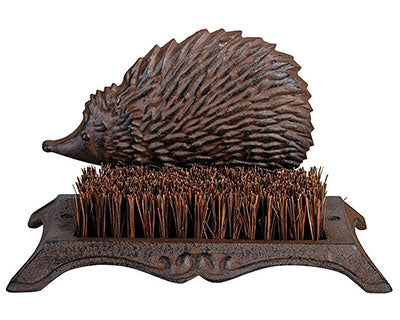 Esschert Design Cast Iron Hedgehog Boot Brush