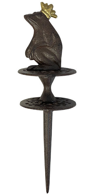 Esschert Design Cast Iron Frog Prince Garden Hose Guide