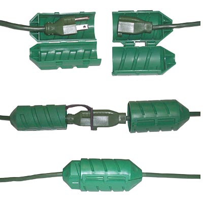 Farm Innovators Watertight Cord Connector, Outdoor Green