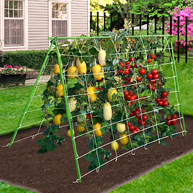 Gardeneer Vertical Trellis Kit, Green, 46.5"H