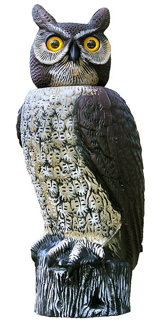 Gardeneer Solar Scarecrow Owl with Rotating Head, 18"