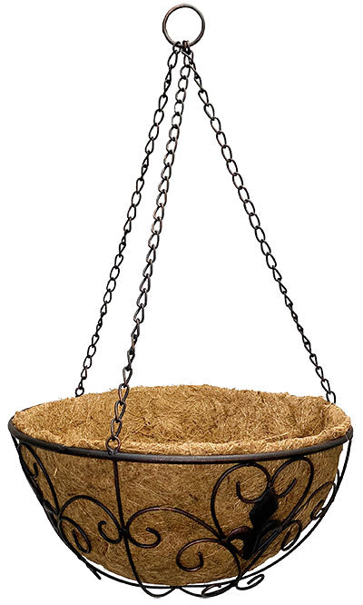 Gardman Versailles Hanging Basket, Aged Bronze, 14" dia.