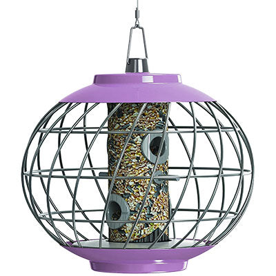 The Nuttery Helix Seed Feeder by Gardman, Purple