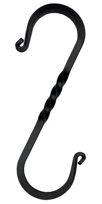 Gardman Garden "S" Hook, Black, 6.5"L