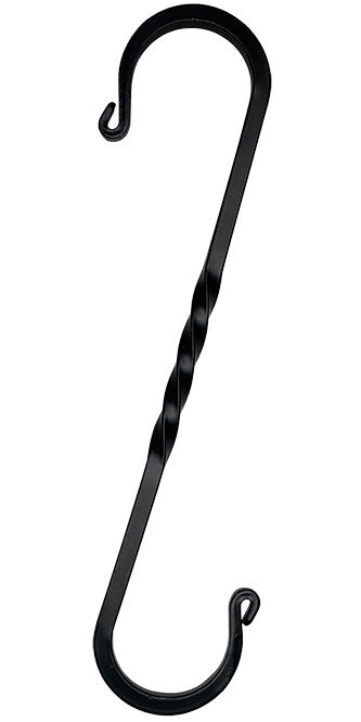 Gardman Garden "S" Hook, Black, 9"L