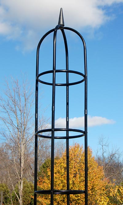 Gardman Classic Garden Obelisk, Black, 96", by Harbor Garden