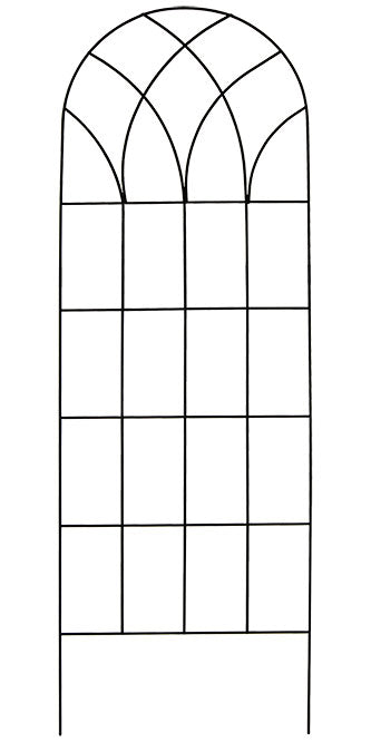 Gardman Gothic Trellis, Black, 72"H