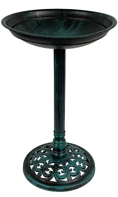 Gardman Plastic Bird Bath, Verdigris