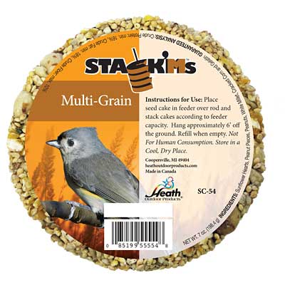 Heath Multi-Grain Stack'ms Seed Cakes, 7 oz., Pack of 6