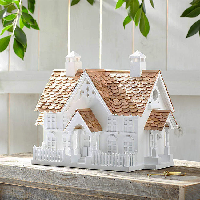 Home Bazaar Wrension Bird House, White