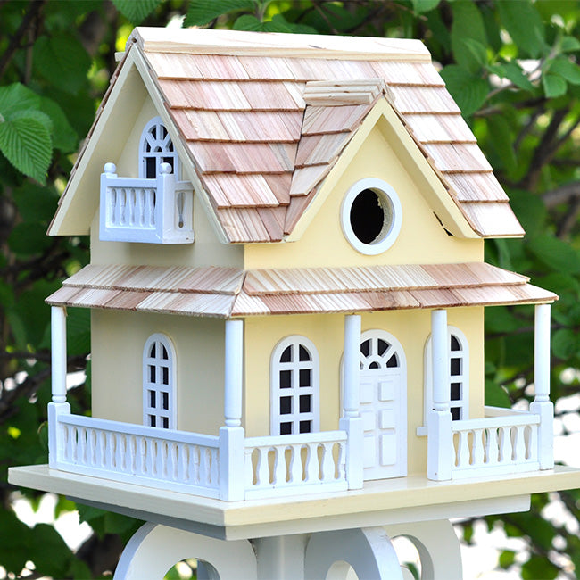 Home Bazaar Cape May Cottage Bird House, Yellow