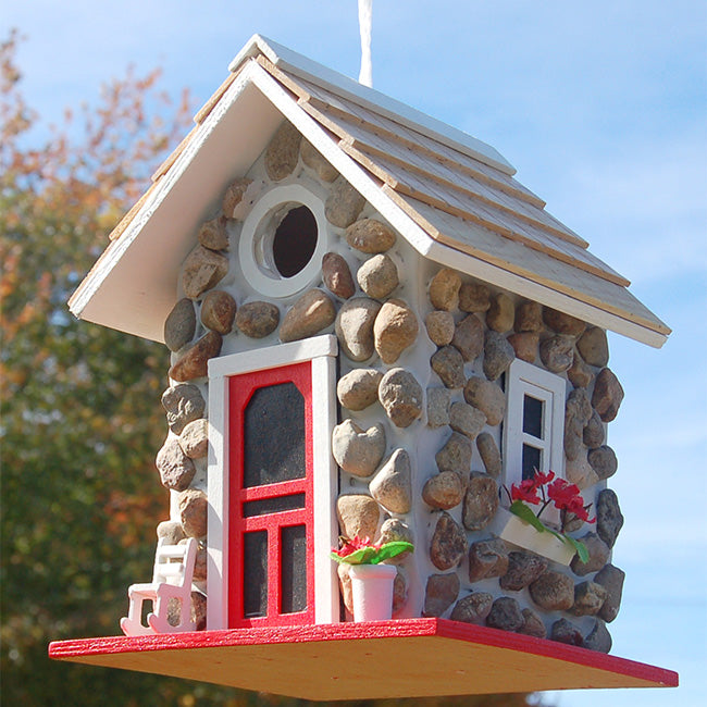 Home Bazaar Guest Cottage Stone Bird House