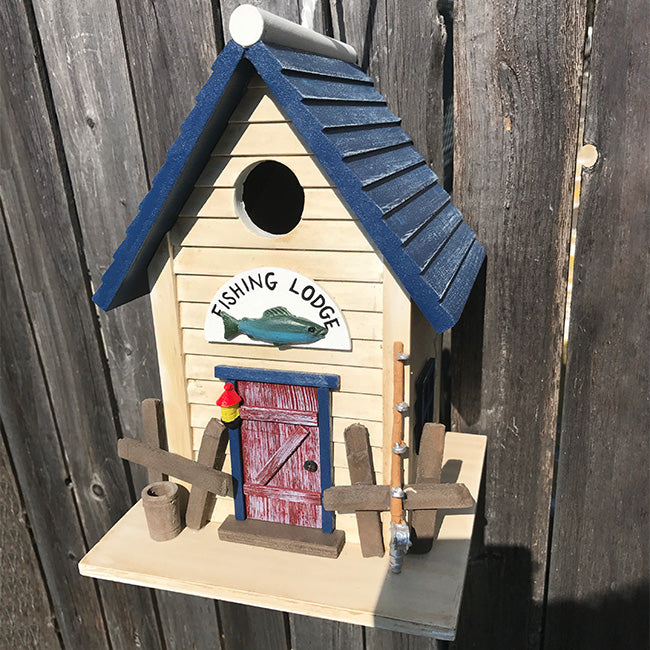 Home Bazaar Fishing Lodge Bird House