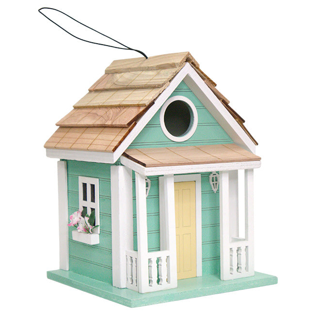 Home Bazaar Country Charmer Bird House, Aqua