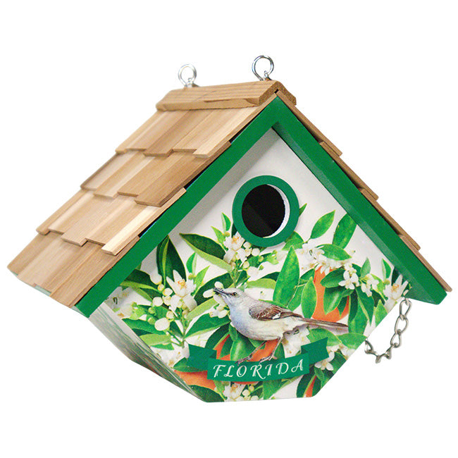 Home Bazaar Wren House for Florida, Orange Blossom Print