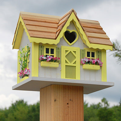 Home Bazaar Sweetheart Cottage Bird House