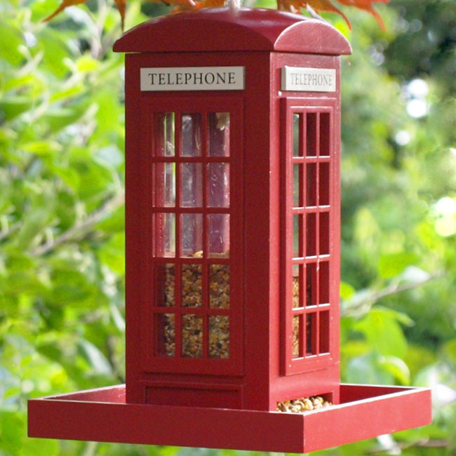 Home Bazaar Telephone Booth Bird Feeder