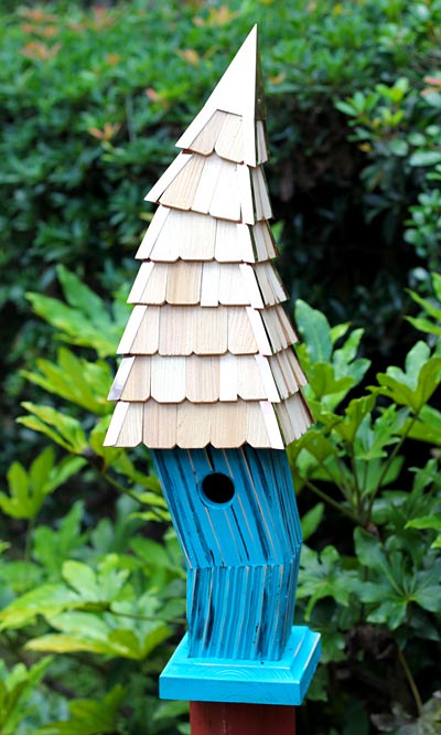 Heartwood Birdiwampus Bird House, Turquoise