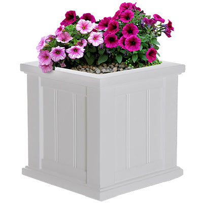 Mayne Cape Cod Small Patio Planter, White, 14"L