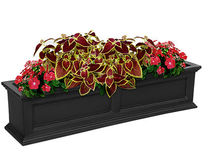 Mayne Fairfield Window Box, Black, 48"L